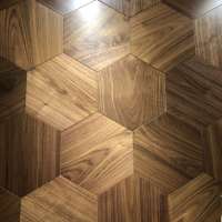 Huzhou Jonhos hexagon parquet flooring engineered wood walnut