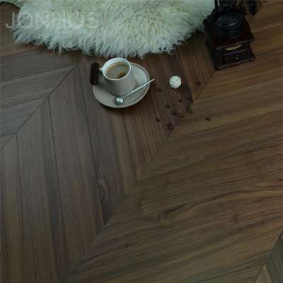 Huzhou Jonhos Walnut Chevron Parquet Flooring Engineered Wood